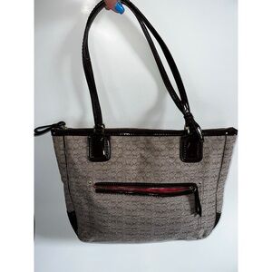 Coach Poppy Monogram Tote Bag Purse